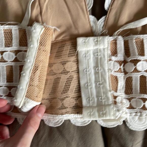 White lace mesh corset bralette - Picture 4 of 6